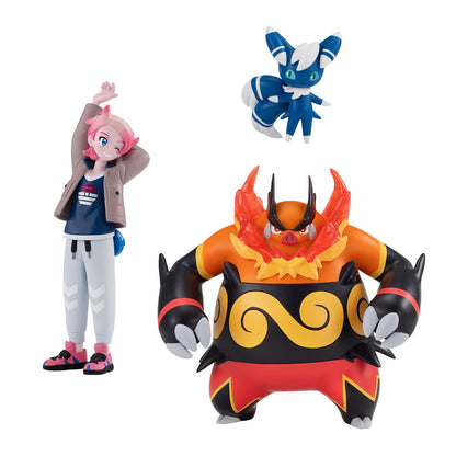 Pokemon Scale World - Lumiose City Guy Emboar & Meowstic Male Form Complete Set of 3 Types [Pre-Order Jan 2027]