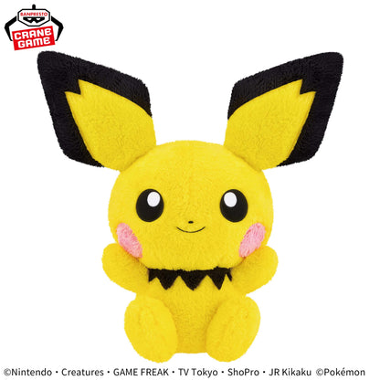 Pokemon Super Mofugu Cuddly Plush - Pichu [Pre-Order Dec 2025]