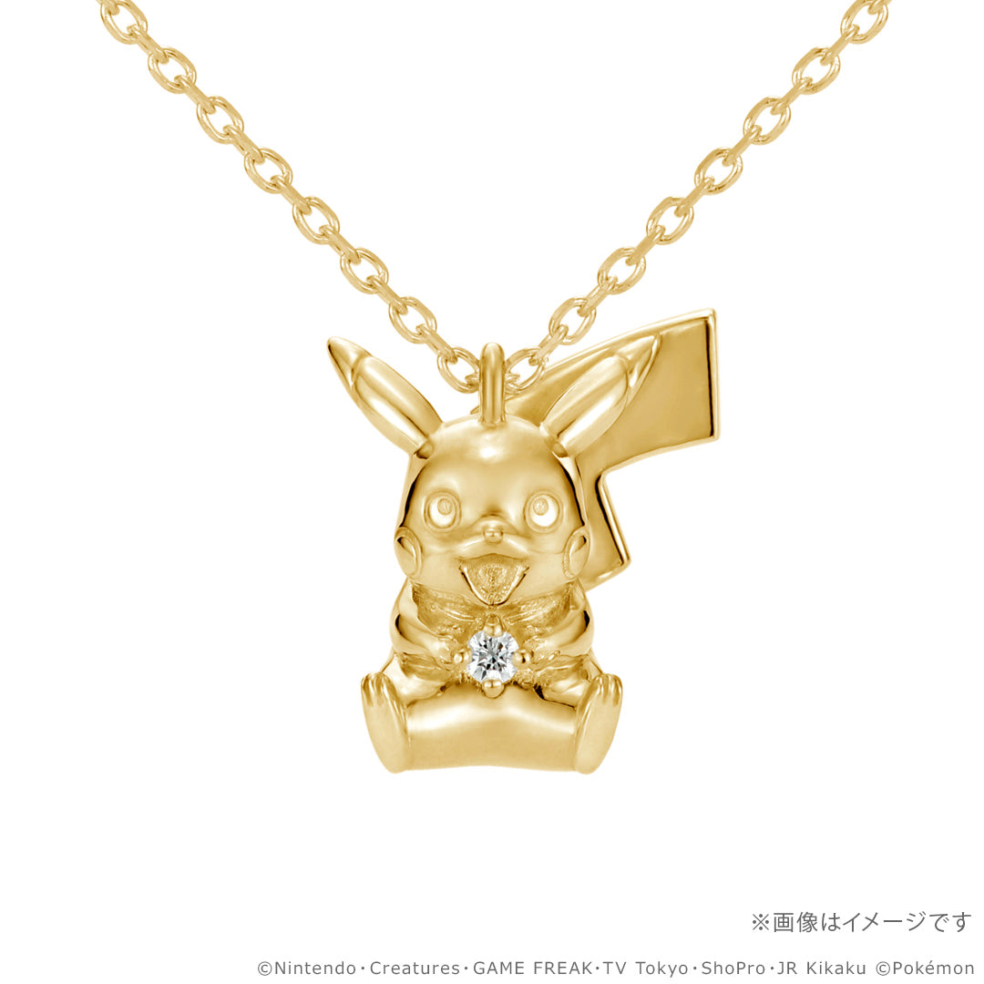 Pokemon U-Treasure - 30th Anniversary Model Pikachu Necklace Silver (Yellow Gold Plated) [Pre-Order Dec 2026]