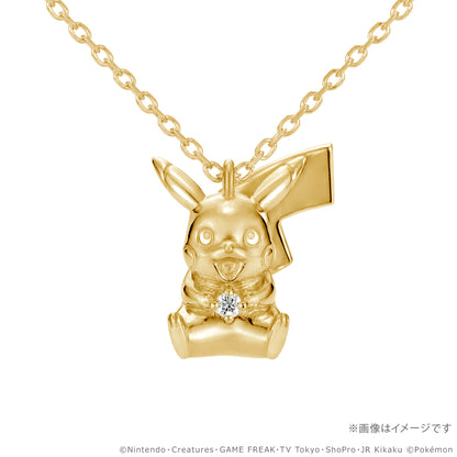 Pokemon U-Treasure - 30th Anniversary Model Pikachu Necklace Silver (Yellow Gold Plated) [Pre-Order Dec 2026]