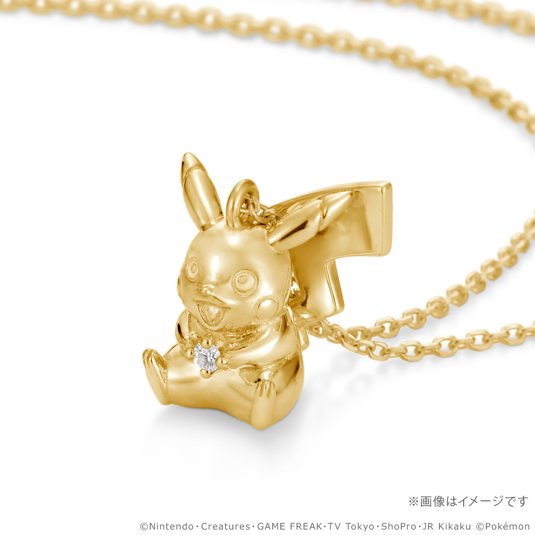 Pokemon U-Treasure - 30th Anniversary Model Pikachu Necklace Silver (Yellow Gold Plated) [Pre-Order Dec 2026]
