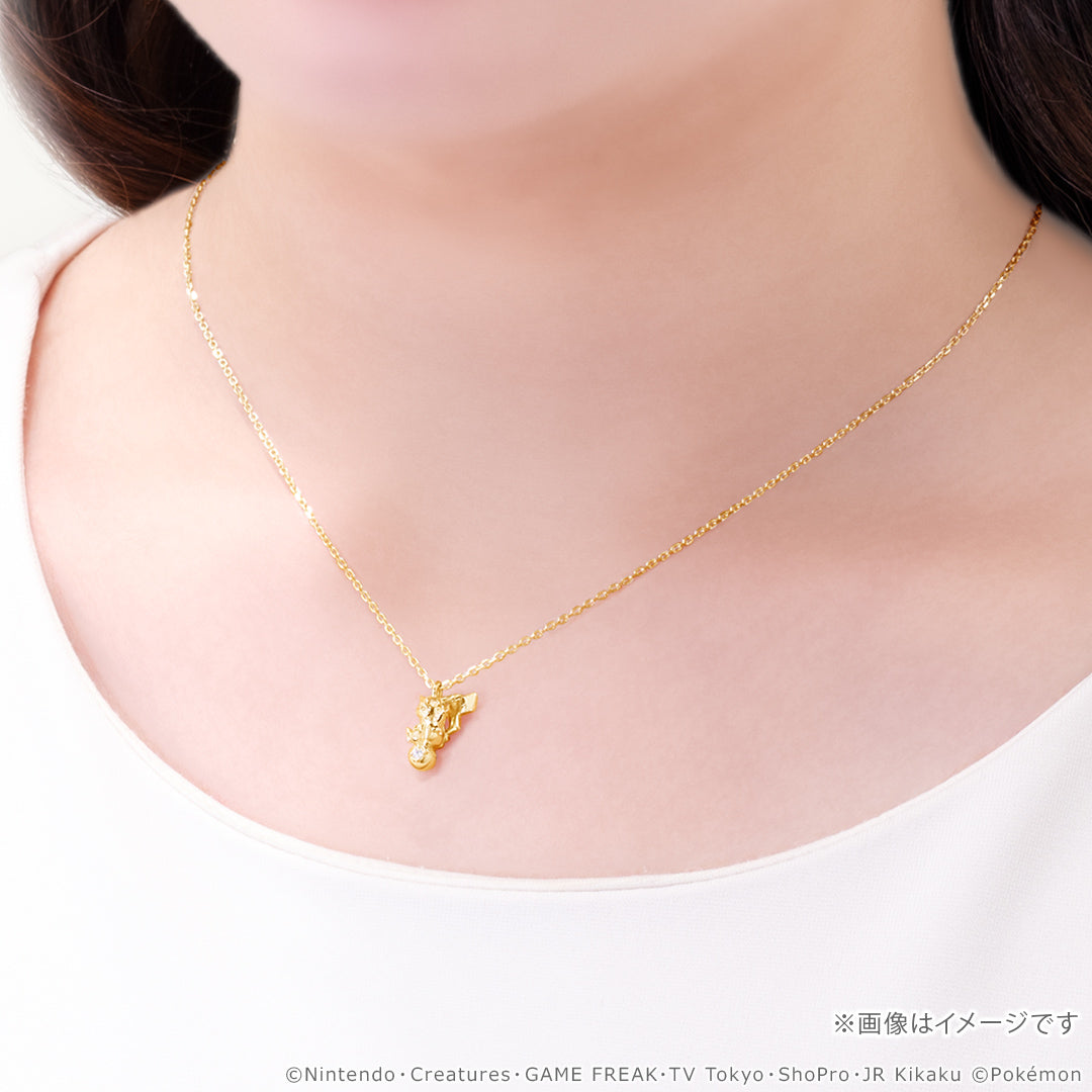 Pokemon U-Treasure - 30th Anniversary Model Pikachu & Poke Ball Necklace Silver (Yellow Gold Plated) [Pre-Order Dec 2026]