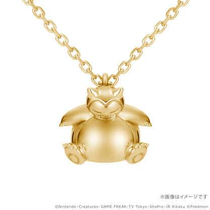 Pokemon U-Treasure - 30th Anniversary Model Snorlax Necklace Silver (Yellow Gold Plated) [Pre-Order Dec 2026]