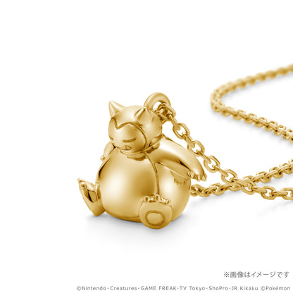 Pokemon U-Treasure - 30th Anniversary Model Snorlax Necklace Silver (Yellow Gold Plated) [Pre-Order Dec 2026]