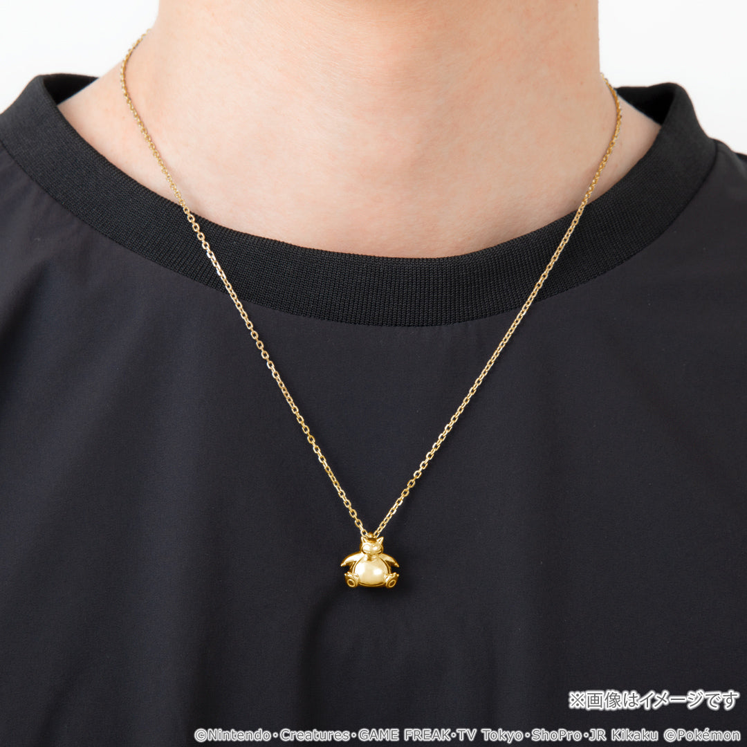 Pokemon U-Treasure - 30th Anniversary Model Snorlax Necklace Silver (Yellow Gold Plated) [Pre-Order Dec 2026]