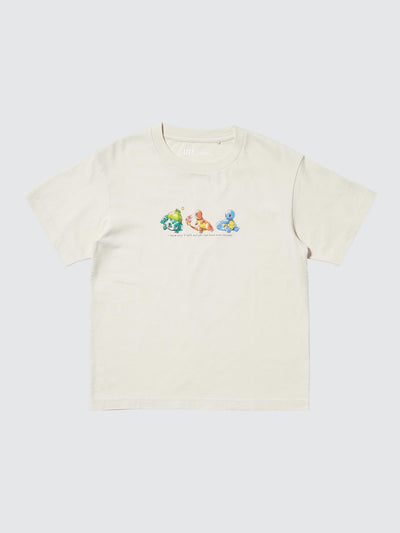 Pokemon X Uniqlo 30th Anniversary Fashion Collection - 1st Generation Starters Kids T-Shirt [Pre-Order Mar 2026]
