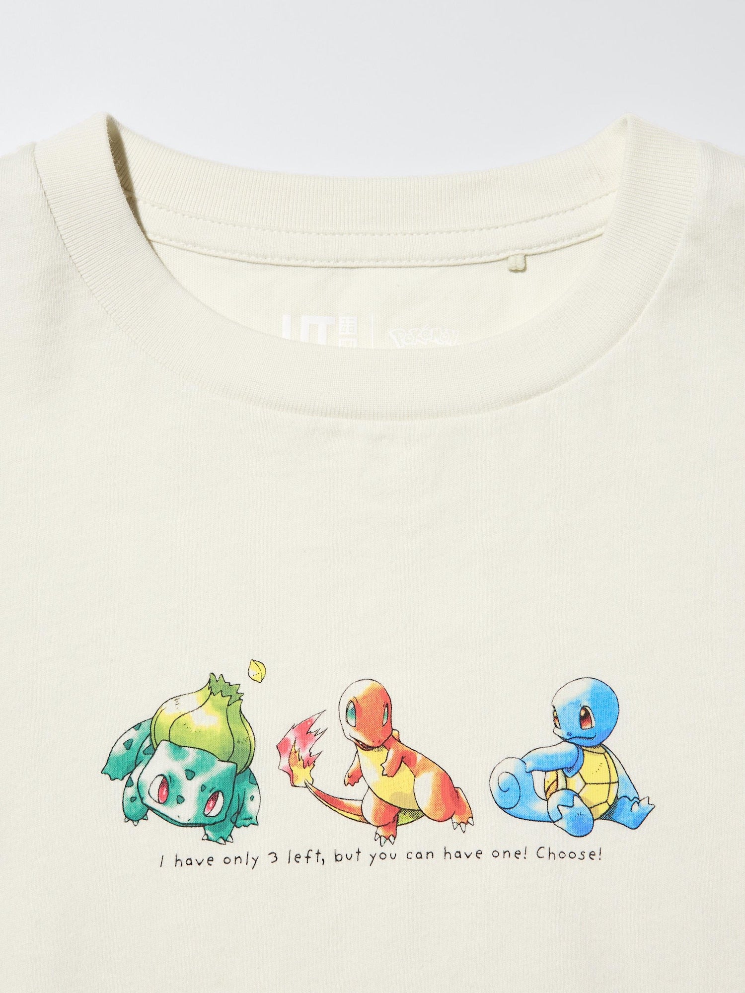 Pokemon X Uniqlo 30th Anniversary Fashion Collection - 1st Generation Starters Kids T-Shirt [Pre-Order Mar 2026]