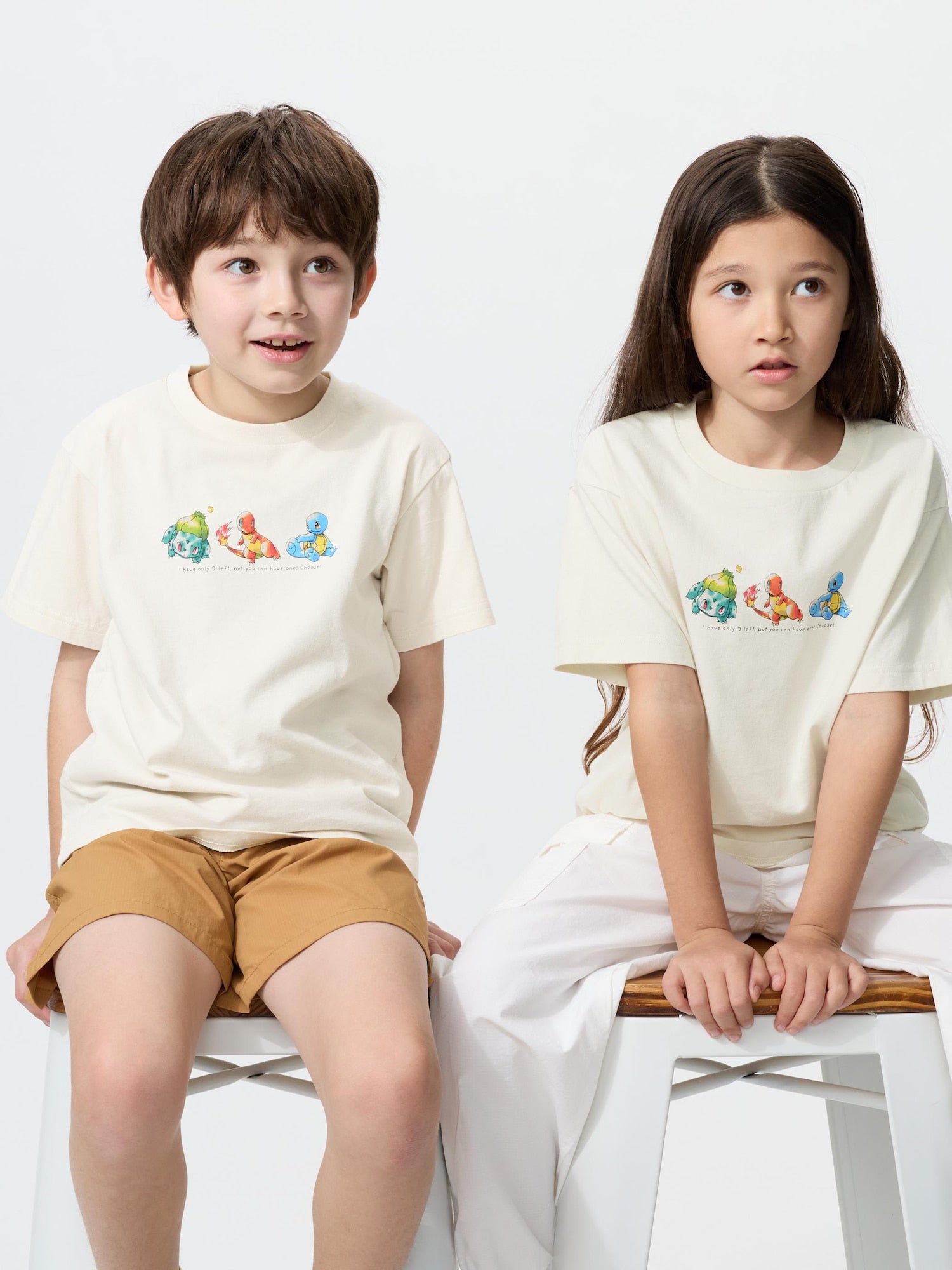 Pokemon X Uniqlo 30th Anniversary Fashion Collection - 1st Generation Starters Kids T-Shirt [Pre-Order Mar 2026]