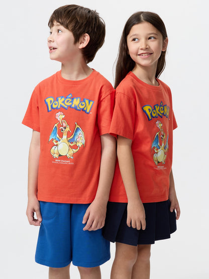 Pokemon X Uniqlo 30th Anniversary Fashion Collection - Charizard Kids T-Shirt [Pre-Order Mar 2026]