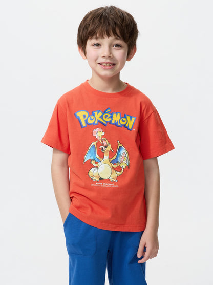 Pokemon X Uniqlo 30th Anniversary Fashion Collection - Charizard Kids T-Shirt [Pre-Order Mar 2026]