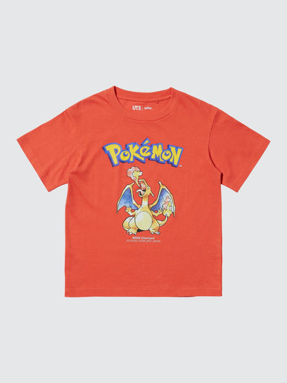 Pokemon X Uniqlo 30th Anniversary Fashion Collection - Charizard Kids T-Shirt [Pre-Order Mar 2026]