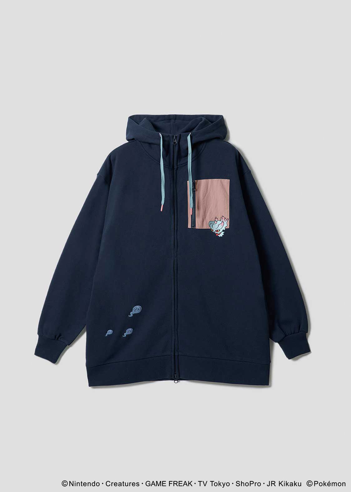 Pokemon x Graniph Fashion Collection - Misdreavus Fleece Long Zip Hoodie [Release Oct 7, 2025]