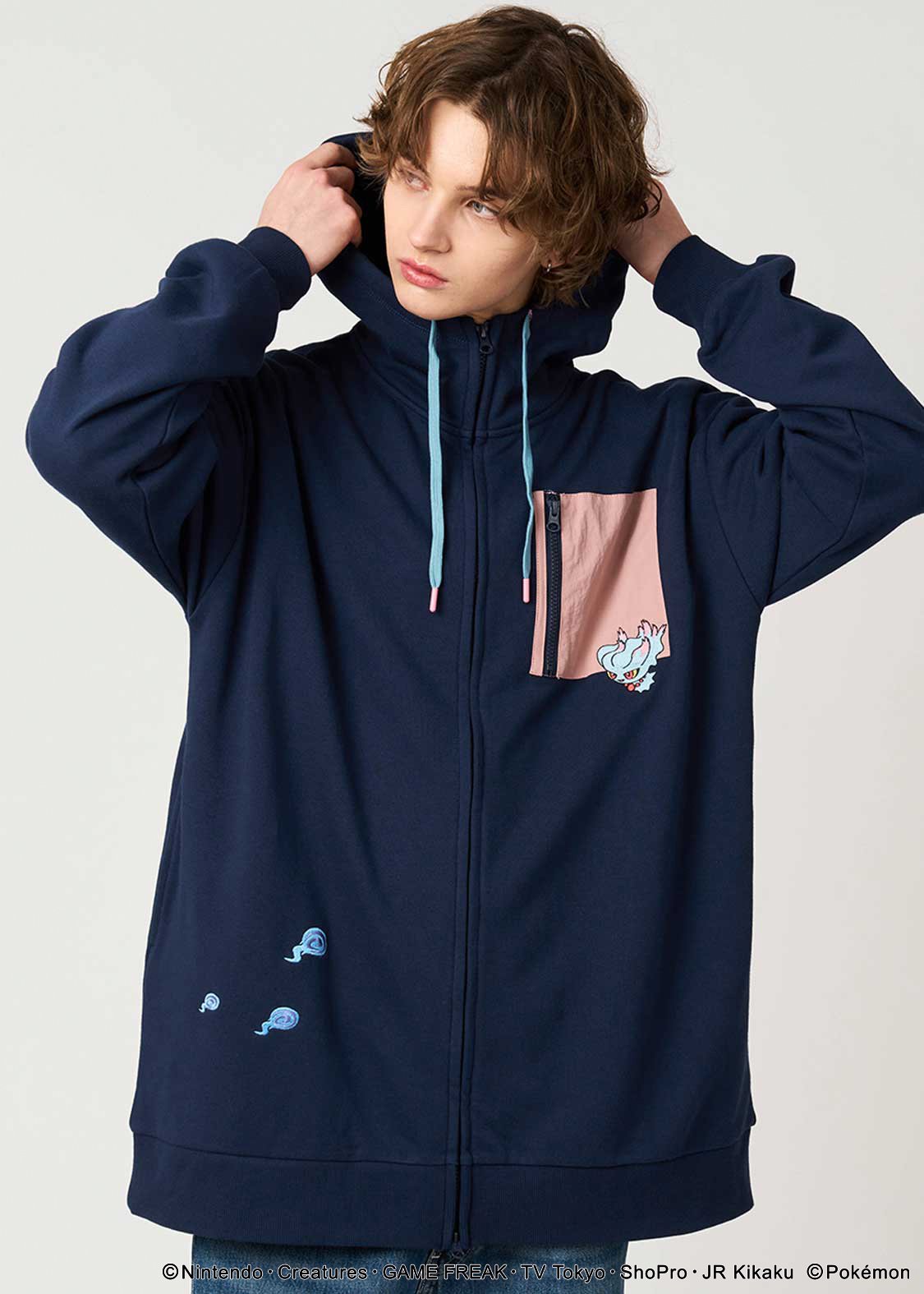 Pokemon x Graniph Fashion Collection - Misdreavus Fleece Long Zip Hoodie [Release Oct 7, 2025]