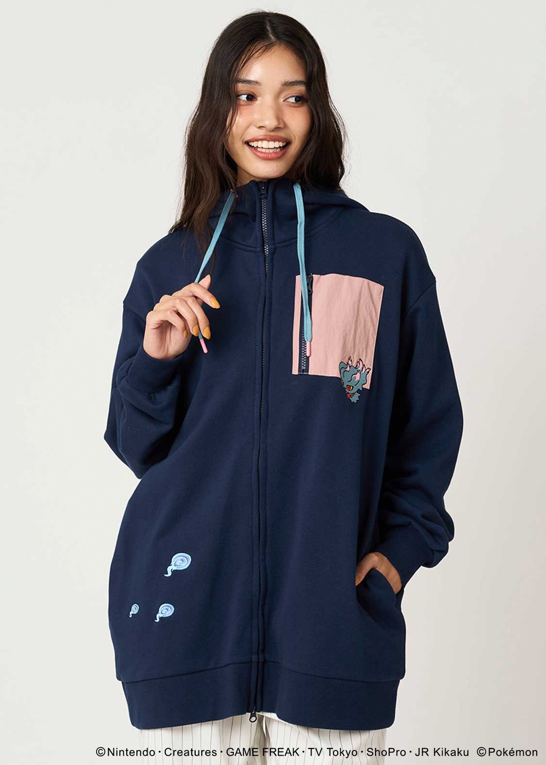 Pokemon x Graniph Fashion Collection - Misdreavus Fleece Long Zip Hoodie [Release Oct 7, 2025]