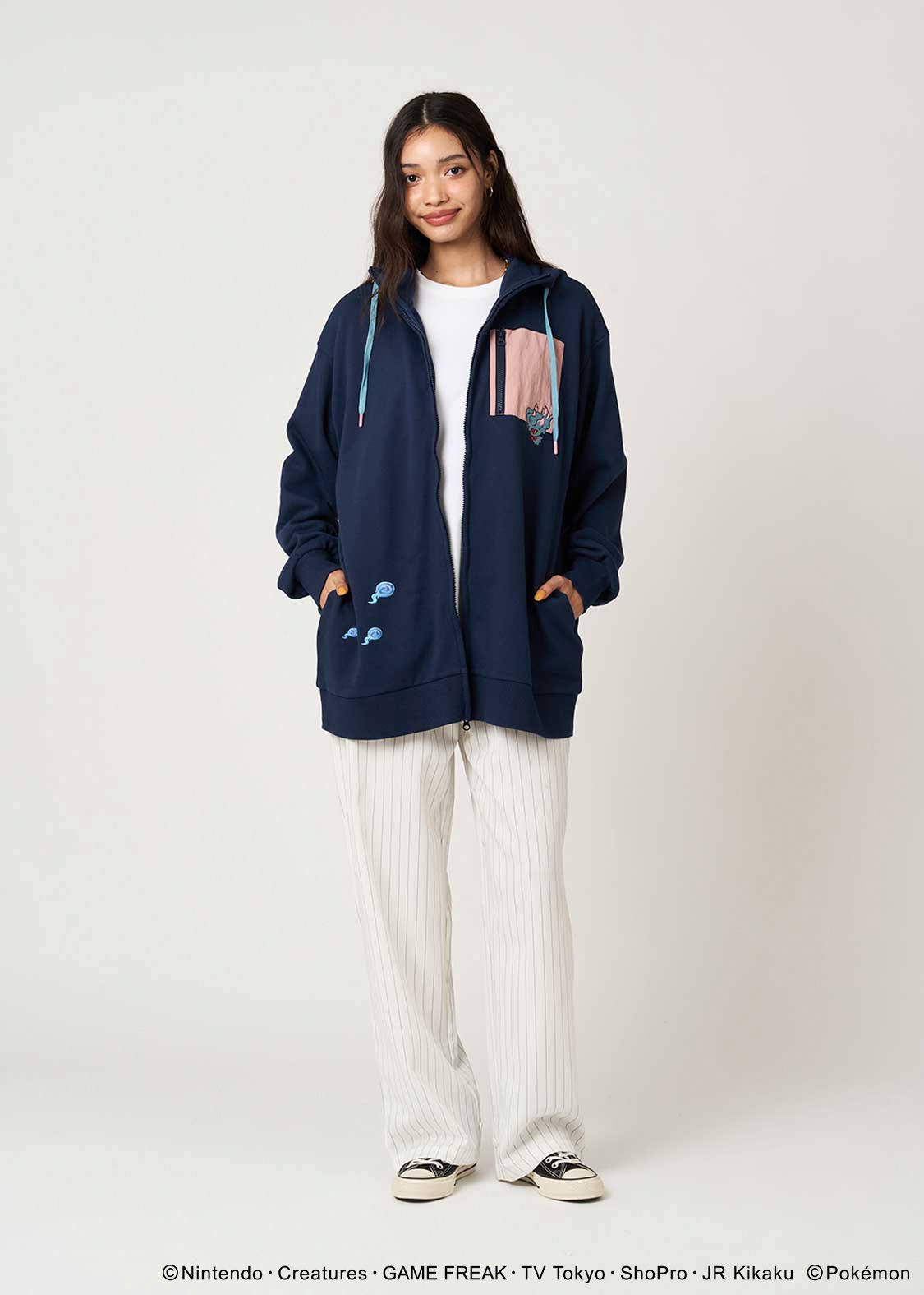 Pokemon x Graniph Fashion Collection - Misdreavus Fleece Long Zip Hoodie [Release Oct 7, 2025]
