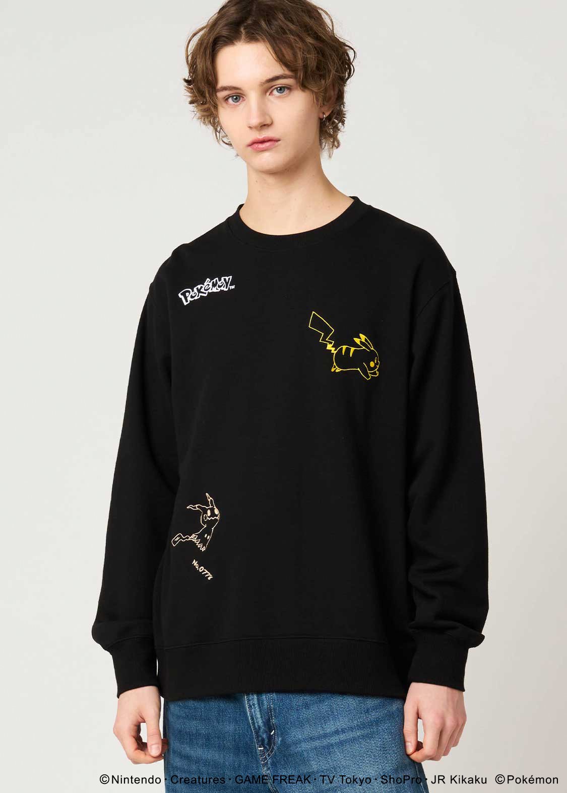 Pokemon x Graniph Fashion Collection - Pikachu & Mimikyu Fleece sweatshirt [Release Oct 7, 2025]