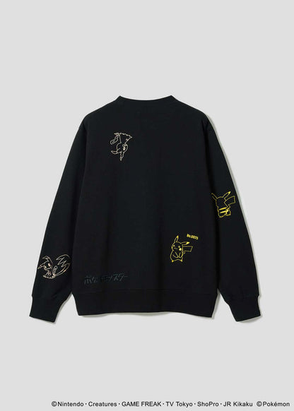 Pokemon x Graniph Fashion Collection - Pikachu & Mimikyu Fleece sweatshirt [Release Oct 7, 2025]