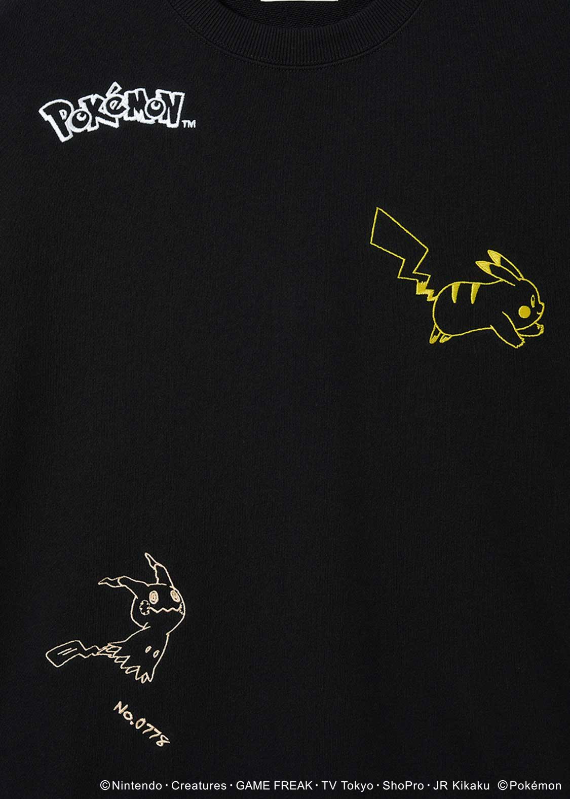 Pokemon x Graniph Fashion Collection - Pikachu & Mimikyu Fleece sweatshirt [Release Oct 7, 2025]