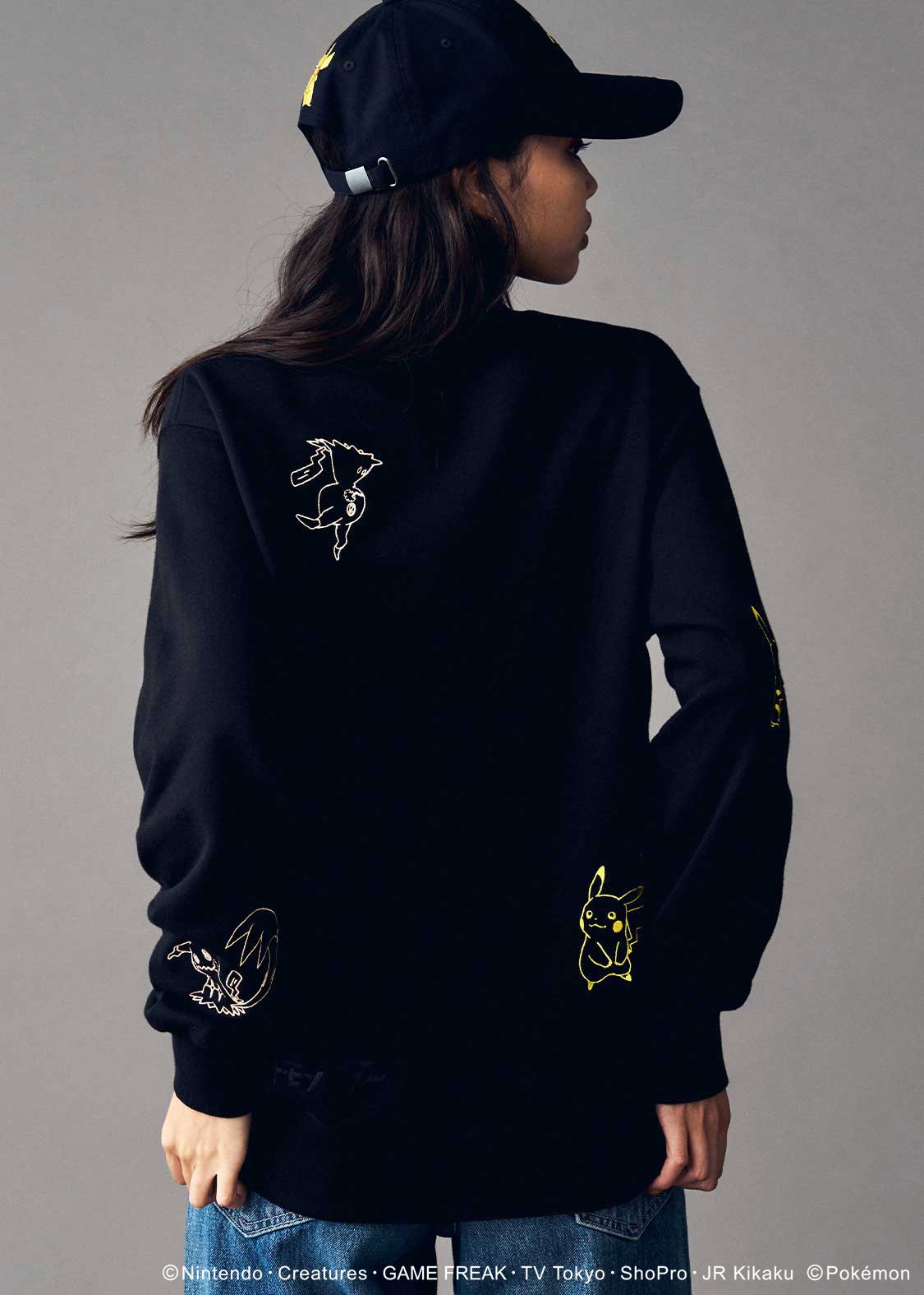 Pokemon x Graniph Fashion Collection - Pikachu & Mimikyu Fleece sweatshirt [Release Oct 7, 2025]