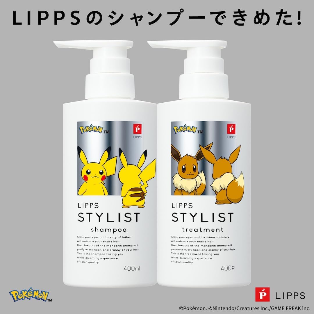 Pokemon x LIPPS Stylist - Shampoo & Treatment Pokemon Set