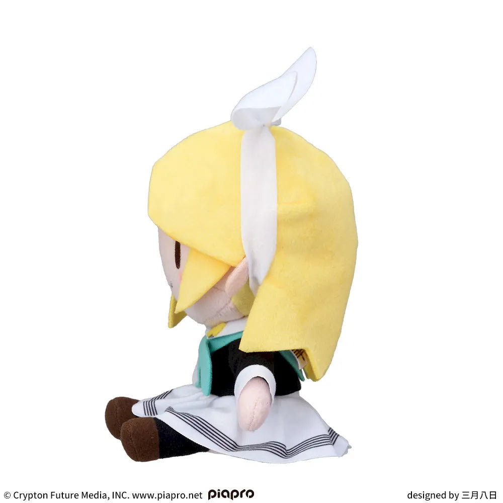 Project Sekai Colorful stage! feat.Hatsune Miku Fluffy Petite Mini Plush Toy - Kagamine Rin Uniform Version