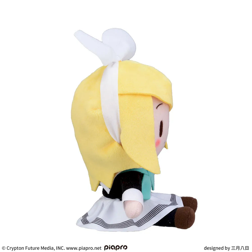 Project Sekai Colorful stage! feat.Hatsune Miku Fluffy Petite Mini Plush Toy - Kagamine Rin Uniform Version