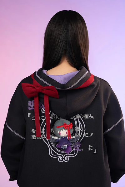 Puella Magi Madoka Magica The Movie Rebellion Hoodie and Plush - Homura Akemi [Pre-Order Jul 2026]