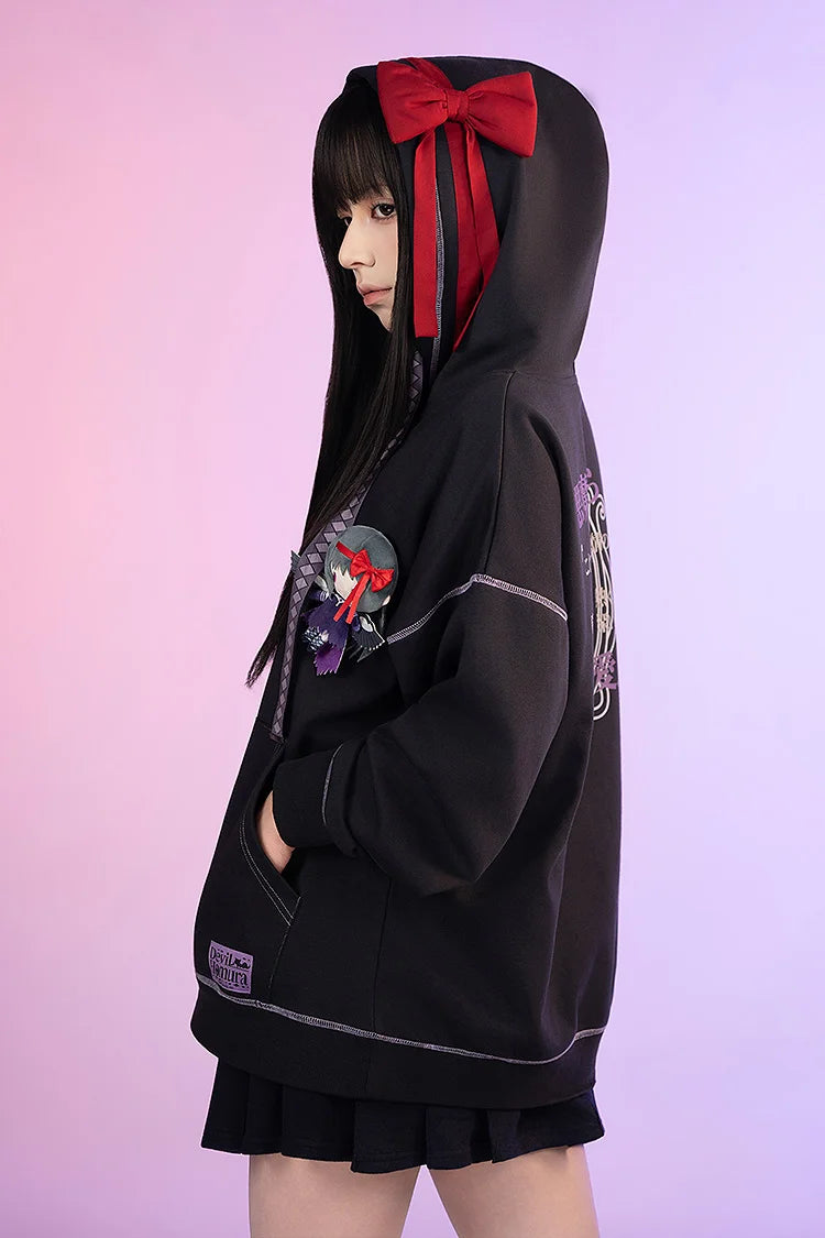 Puella Magi Madoka Magica The Movie Rebellion Hoodie and Plush - Homura Akemi [Pre-Order Jul 2026]