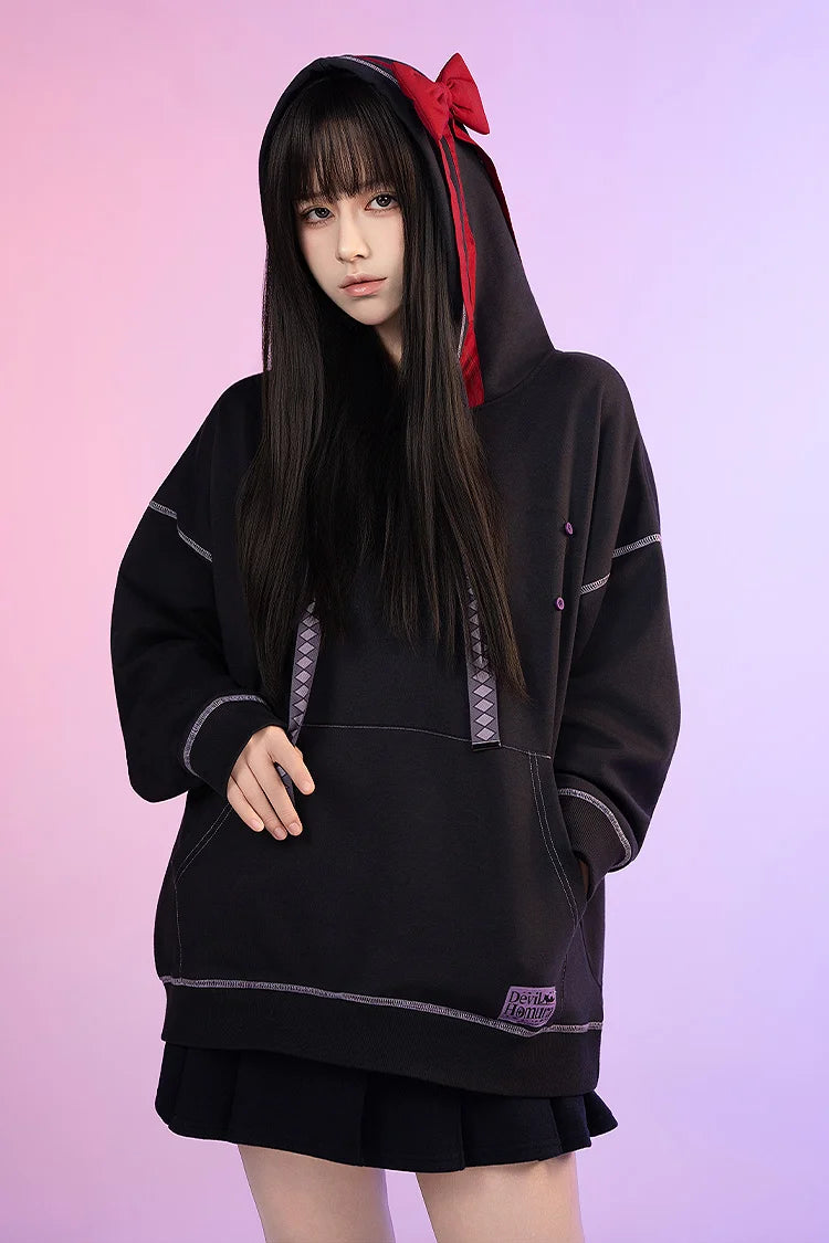 Puella Magi Madoka Magica The Movie Rebellion Hoodie and Plush - Homura Akemi [Pre-Order Jul 2026]