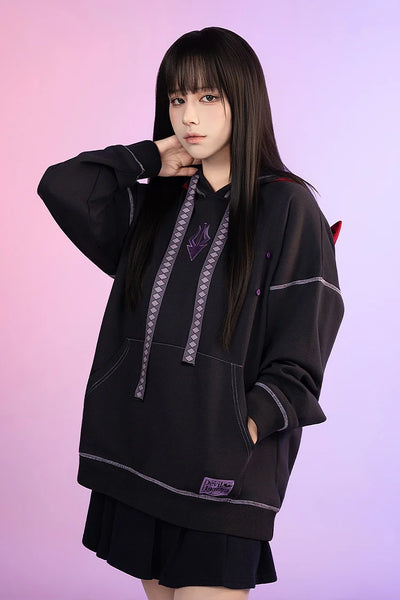Puella Magi Madoka Magica The Movie Rebellion Hoodie and Plush - Homura Akemi [Pre-Order Jul 2026]