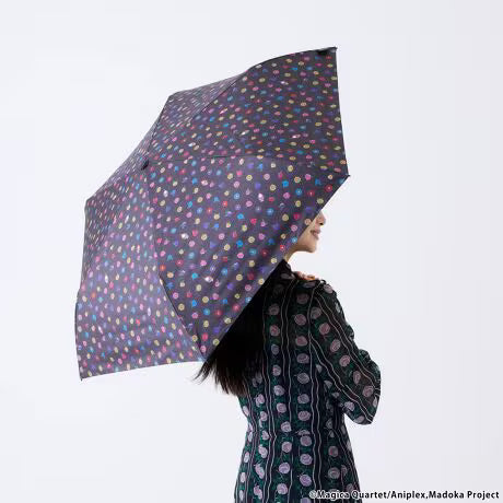 Puella Magi Madoka Magica x ANNA SUI - All-Weather Folding Umbrella Soul Gem & Floral Pattern [Pre-Order Apr 2027]