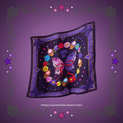Puella Magi Madoka Magica x ANNA SUI - Printed Handkerchief Magical Girl Pattern Ver. [Pre-Order Apr 2027]