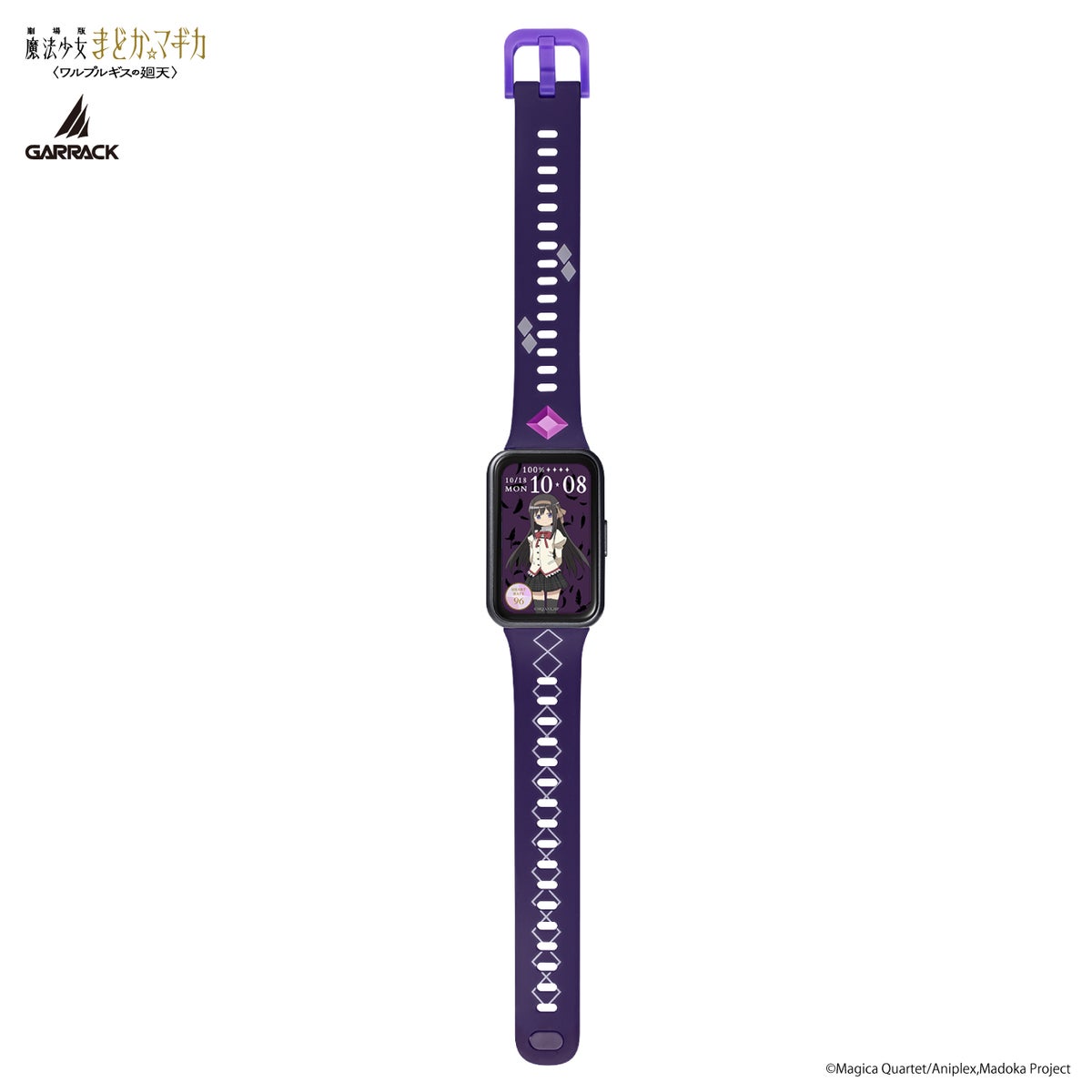 Puella Magi Madoka Magica x Garrack Collaboration Smartwatch - Akemi Homura Model HUC MM BD11 AH [Pre-Order Dec 2026]