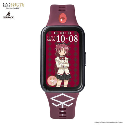 Puella Magi Madoka Magica x Garrack Collaboration Smartwatch - Kyoko Sakura Model HUC MM BD11 SK [Pre-Order Dec 2026]