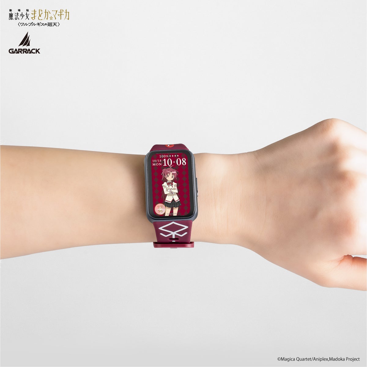 Puella Magi Madoka Magica x Garrack Collaboration Smartwatch - Kyoko Sakura Model HUC MM BD11 SK [Pre-Order Dec 2026]