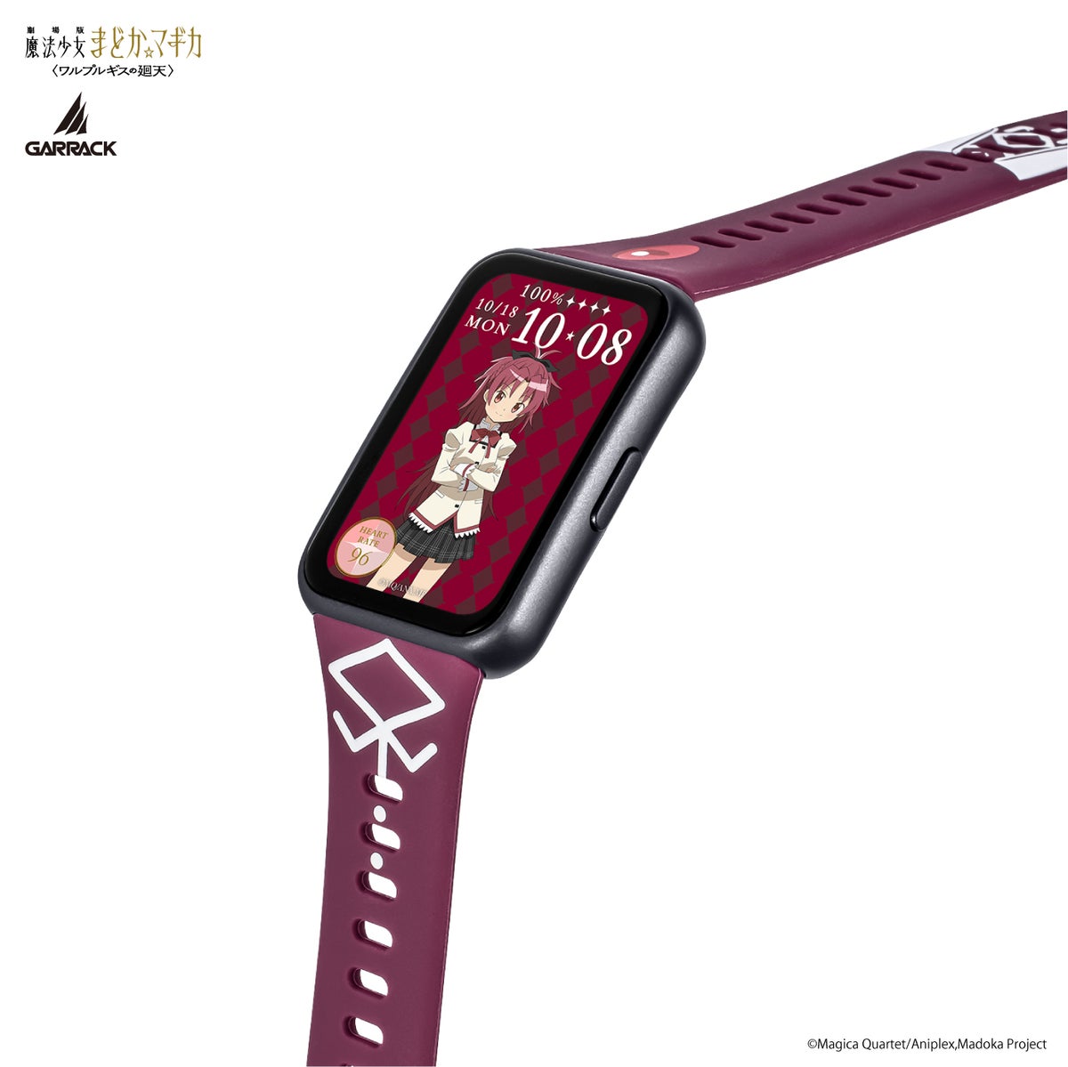 Puella Magi Madoka Magica x Garrack Collaboration Smartwatch - Kyoko Sakura Model HUC MM BD11 SK [Pre-Order Dec 2026]