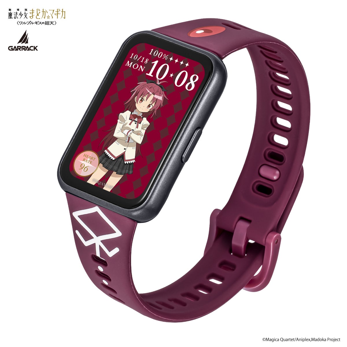 Puella Magi Madoka Magica x Garrack Collaboration Smartwatch - Kyoko Sakura Model HUC MM BD11 SK [Pre-Order Dec 2026]