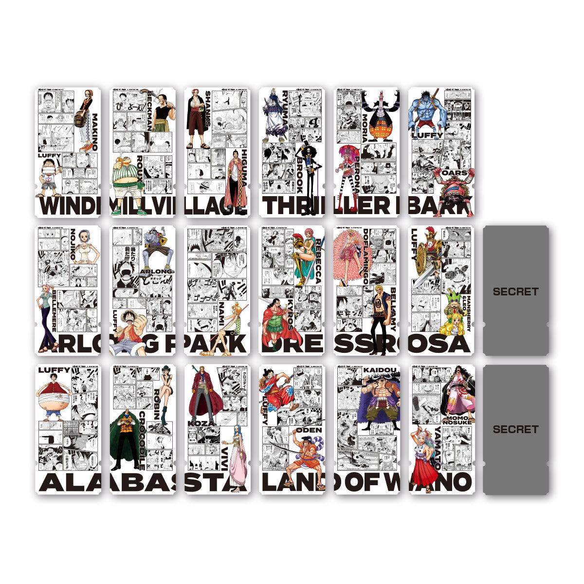 [Random] One Piece Day 26 - One Piece Ticket Like Collection Set of 20 Types