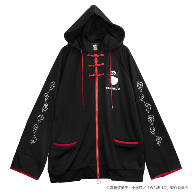 Ranma 1/2 x Listen Flavor - China Jersey Hoodie Black