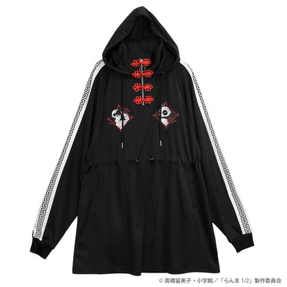 Ranma 1/2 x Listen Flavor - Chinese Jersey Dress Black