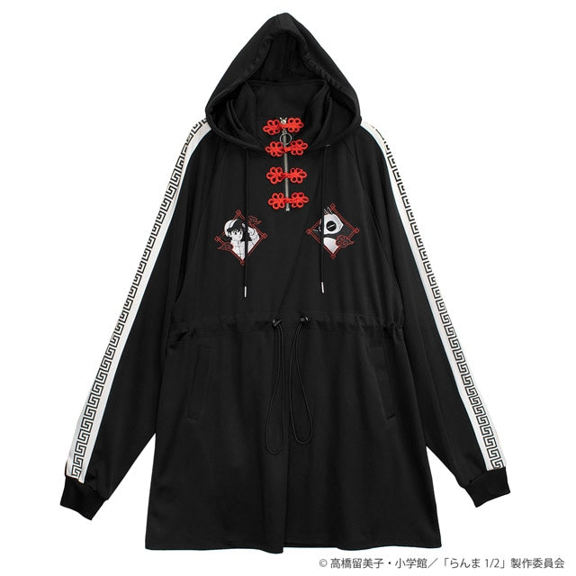 Ranma 1/2 x Listen Flavor - Chinese Jersey Dress Black