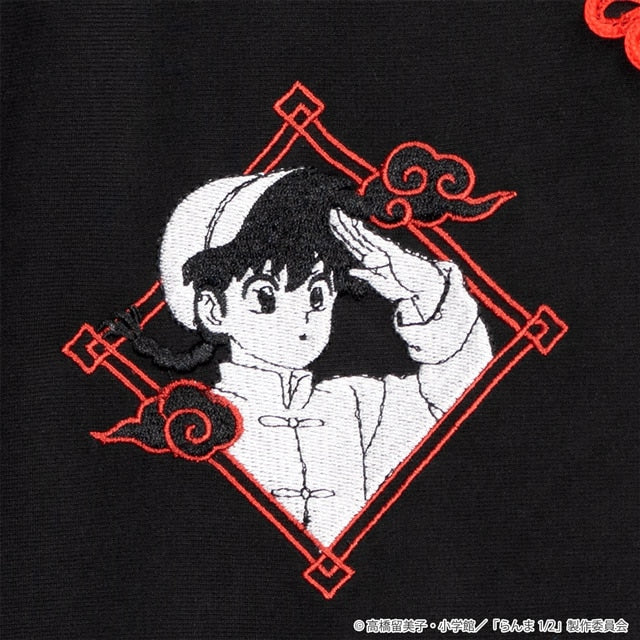 Ranma 1/2 x Listen Flavor - Chinese Jersey Dress Black