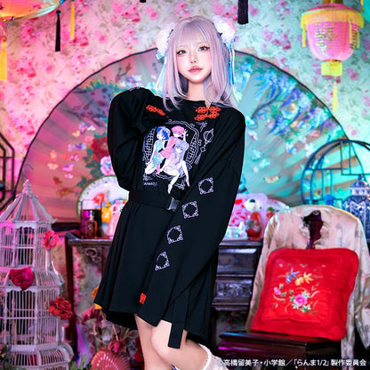 Ranma 1/2 x Listen Flavor - Heroines Beltron T-shirt Black