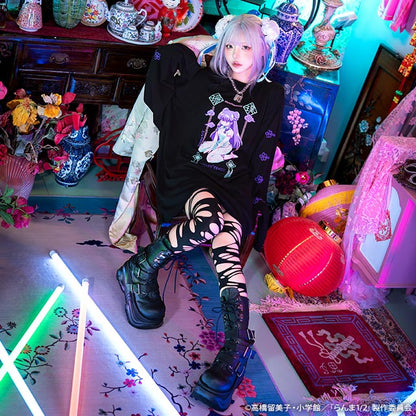 Ranma 1/2 x Listen Flavor - Shampoo Long T-shirt Black