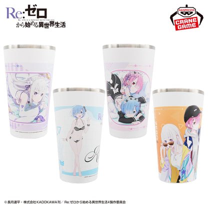 Re:Zero Starting Life in Another World Full Color Tumbler - Complete Set of 4 Types
