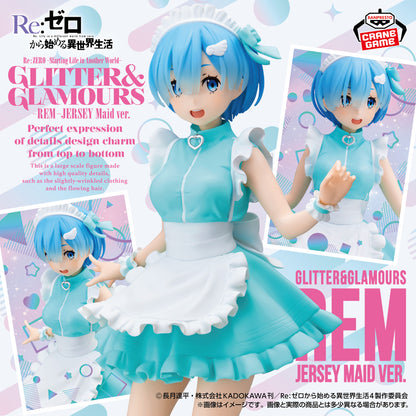 Re:Zero Starting Life in Another World Glitter & Glamours − Rem Jersey Maid Ver. [Pre-Order Sep 2026]