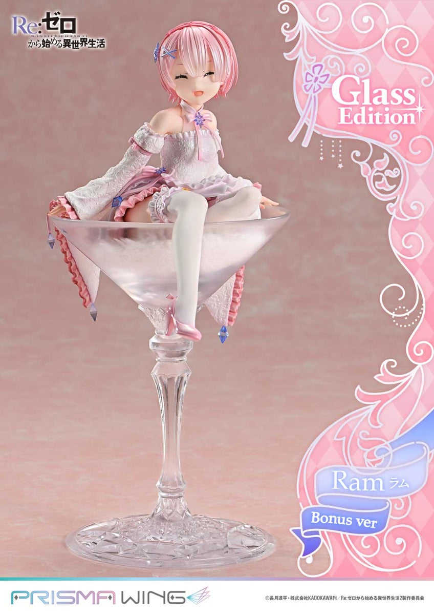 Re:Zero Starting Life in Another World Prisma Wing Figure − Ram Glass Bonus Edition [Pre-Order Jul 2026]