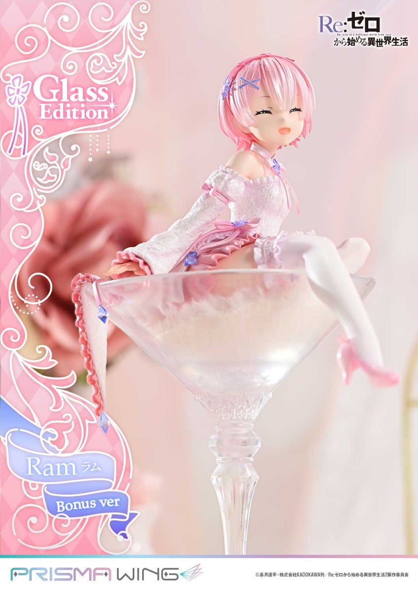 Re:Zero Starting Life in Another World Prisma Wing Figure − Ram Glass Bonus Edition [Pre-Order Jul 2026]
