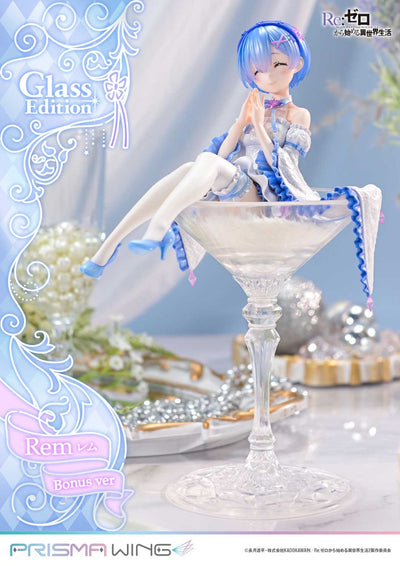 Re:Zero Starting Life in Another World Prisma Wing Figure − Rem Glass Bonus Edition