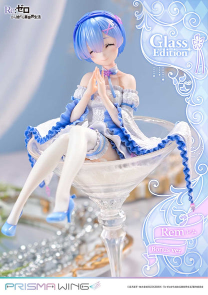 Re:Zero Starting Life in Another World Prisma Wing Figure − Rem Glass Bonus Edition